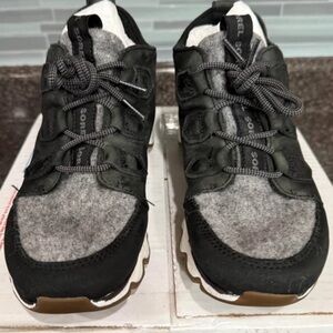 Sorel Kinetic Caribou Black and Gray Casual Shoes